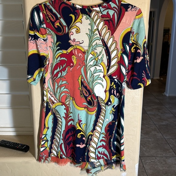Chico’s Touch Of Cool™ Abstract Draped Tunic - Picture 7 of 12